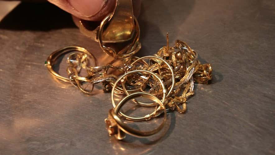 bijoux or casses 18 carats paris