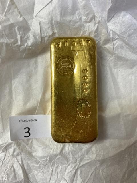 Estimation de lingot or à Paris selon le cours du jour