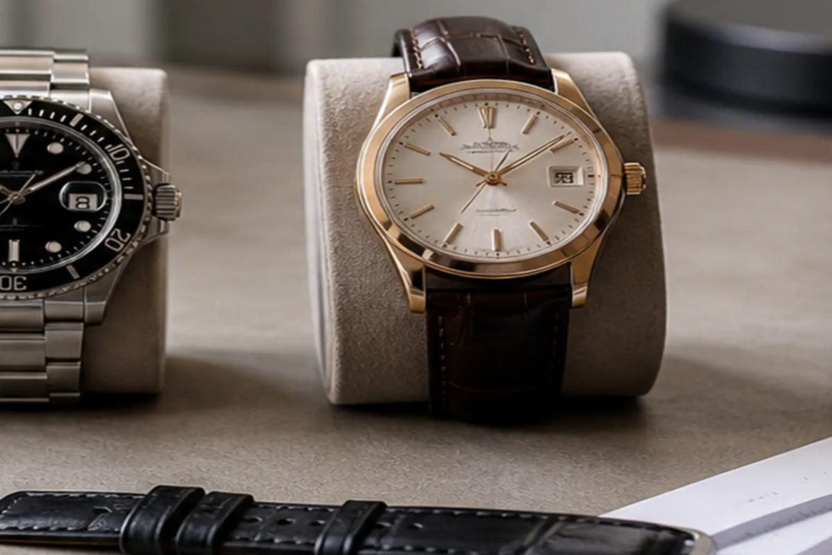 Montre avec boîte et papiers Montre de luxe avec boîte et papiers pour estimation