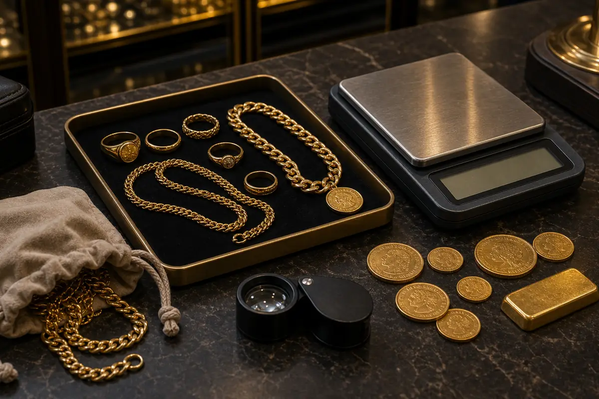 Pesée boutique Charenton Bijoux et pièces proches d'une balance pour estimation à Paris