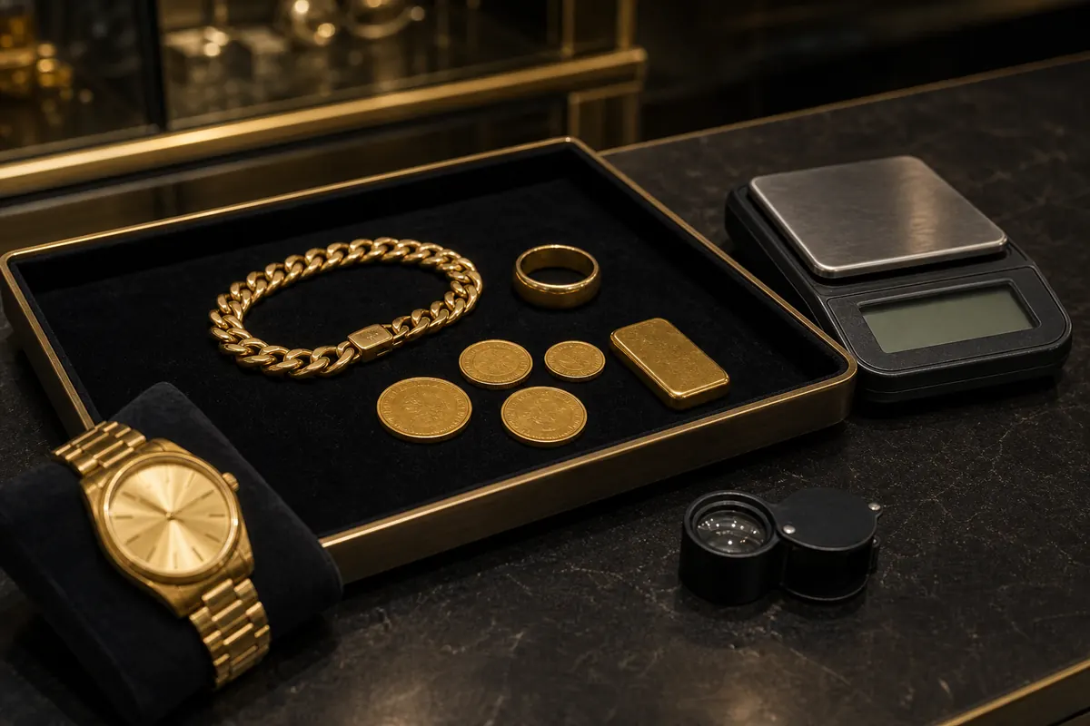 Vérification boutique Courbevoie Bijoux pièces et montre prêts pour vérification en boutique à Paris