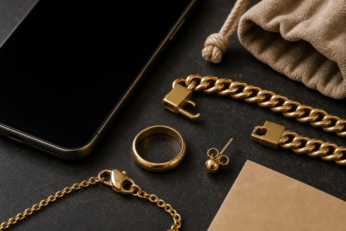Photo WhatsApp Herblay Photo WhatsApp de bijoux en or envoyée depuis Herblay-sur-Seine