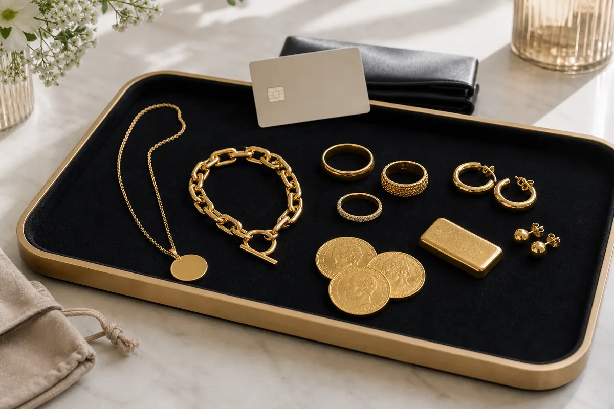 Rachat or Issy-les-Moulineaux Bijoux en or modernes préparés pour estimation depuis Issy-les-Moulineaux