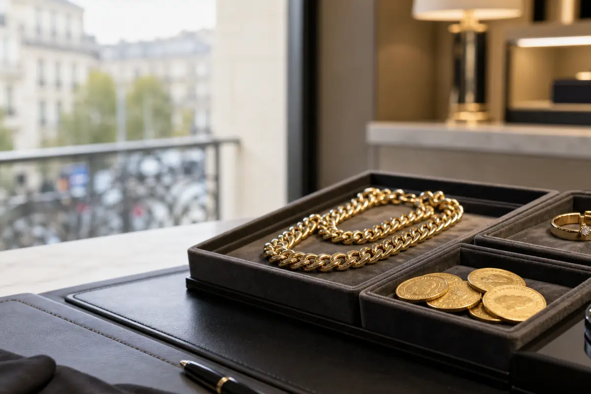 Rachat or Levallois-Perret Bijoux et pièces en or préparés depuis Levallois-Perret pour estimation