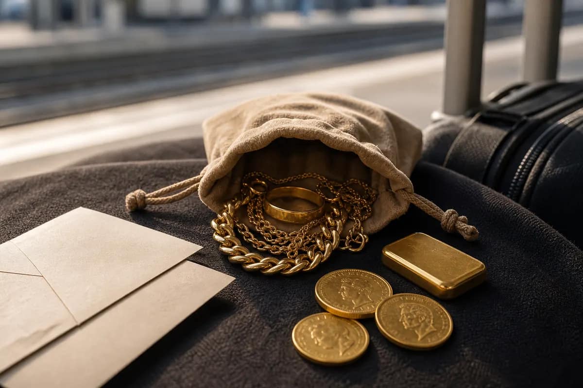 Visite depuis Massy Bijoux et lingotin préparés pour une visite depuis Massy