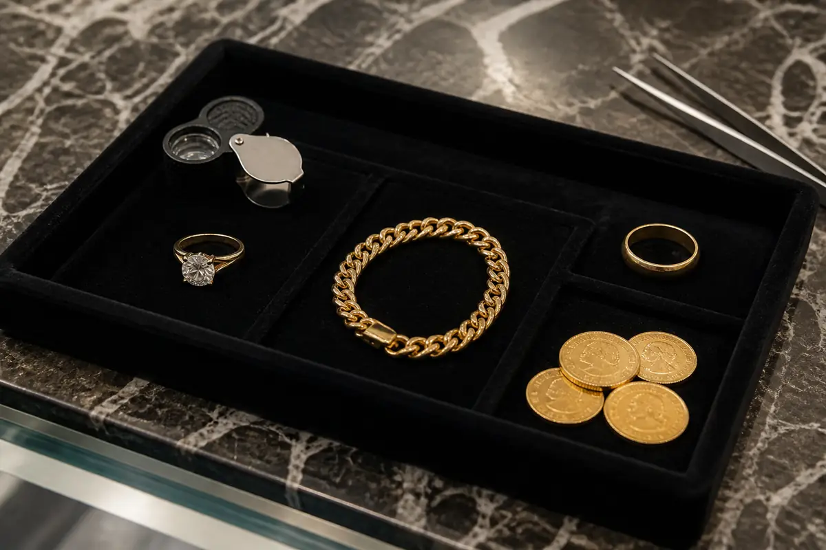 Bijoux et diamant Neuilly Bijoux en or et bague diamant séparés pour estimation à Paris