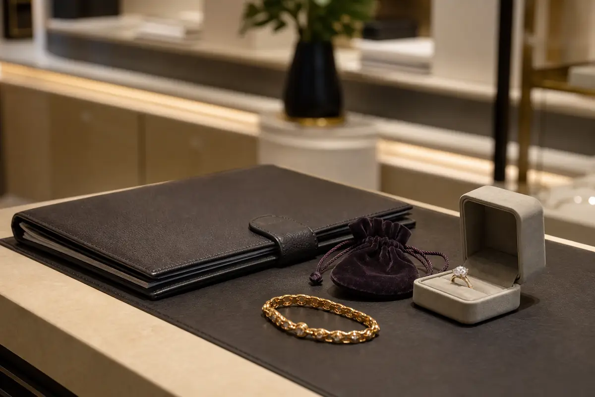 Confidentialité estimation Neuilly Bijou en or préparé discrètement pour estimation en boutique