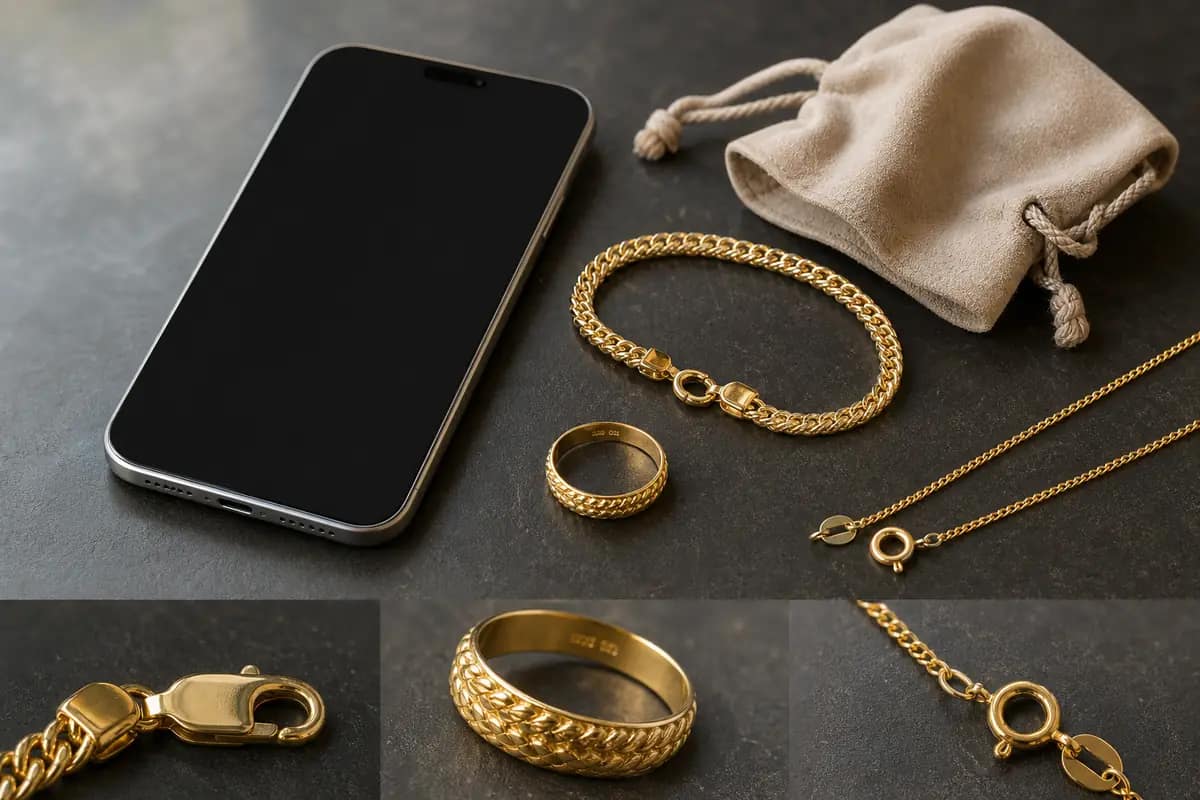Photo WhatsApp Nogent Photo WhatsApp de bijoux en or préparée depuis Nogent-sur-Marne