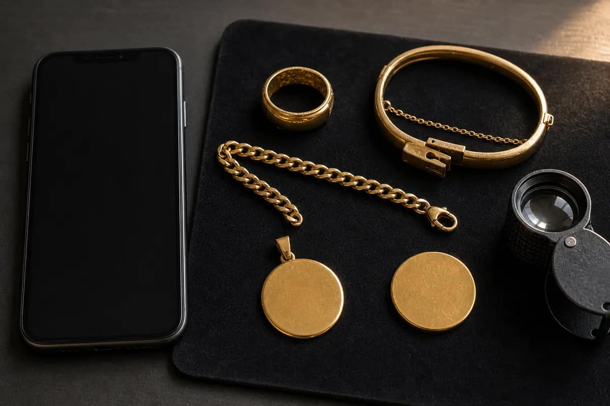 Photo WhatsApp Rueil Photo WhatsApp de bijoux anciens et pièces préparée depuis Rueil-Malmaison