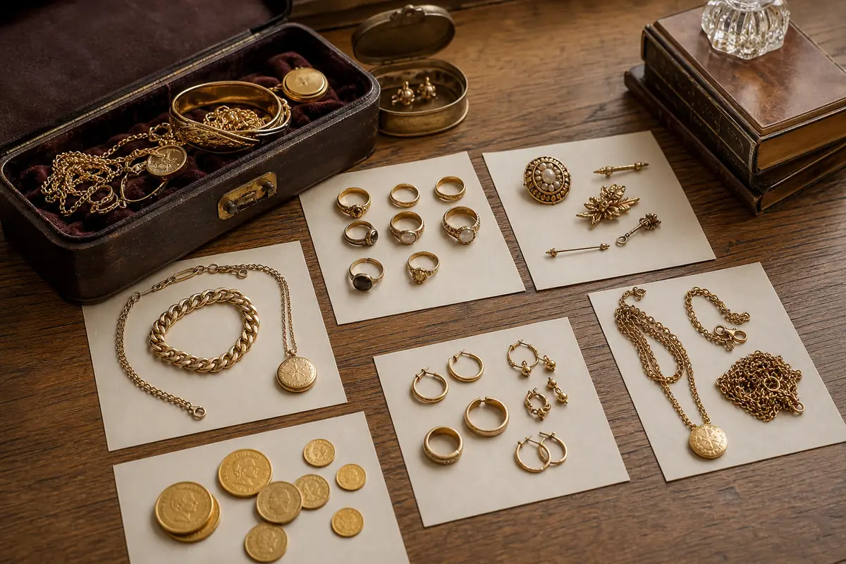 Succession Saint-Maur Bijoux de succession et pièces triés depuis Saint-Maur-des-Fossés
