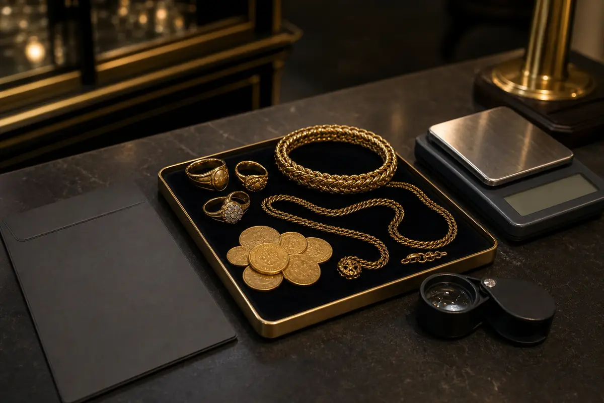 Vérification Saint-Maur Bijoux anciens et pièces prêts pour vérification en boutique