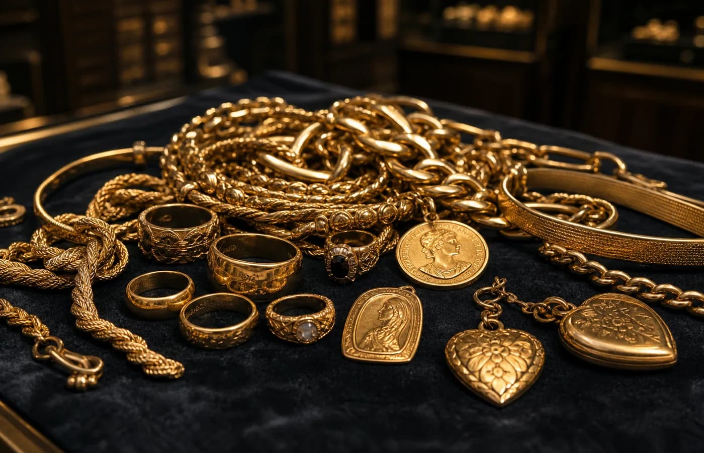 Estimation lot bijoux d’or Paris Lot de bijoux en d’or de succession présenté pour estimation à Paris