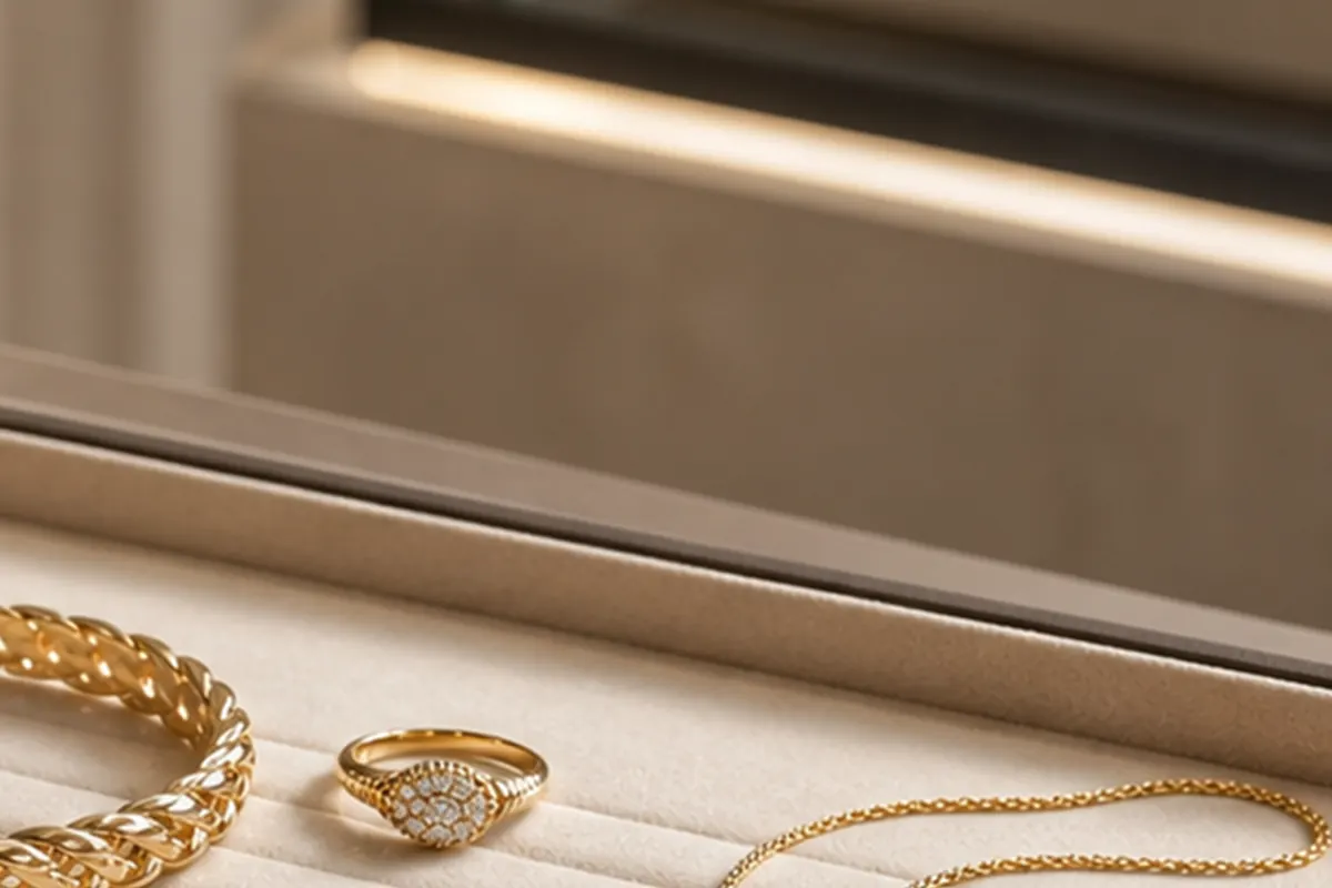 Préparer l'estimation Bijoux en or et préparation d'estimation en boutique