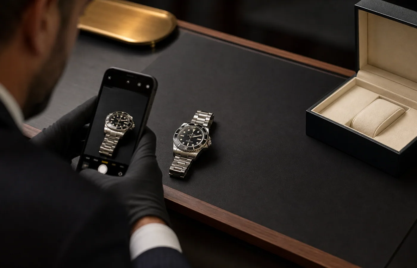 Rachat Rolex sans papiers Paris Montre de luxe type Rolex sans papiers photographiée pour estimation à Paris