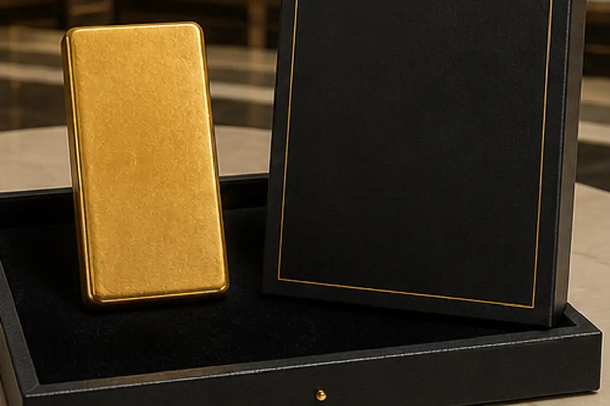 Certificat ou emballage Certificat ou emballage neutre associé à un lingot d'or 500 g