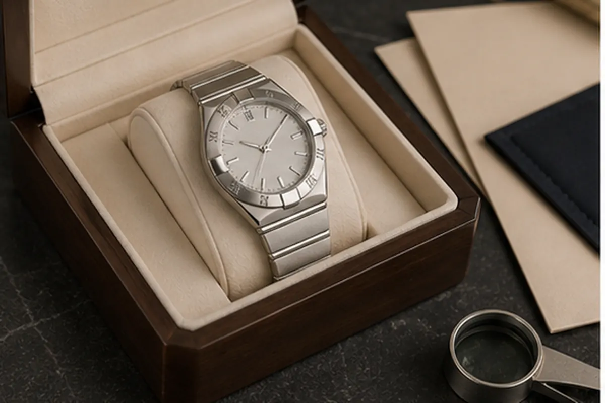 Boîte et papiers Constellation Omega Constellation avec boîte ou documents pour estimation à Paris