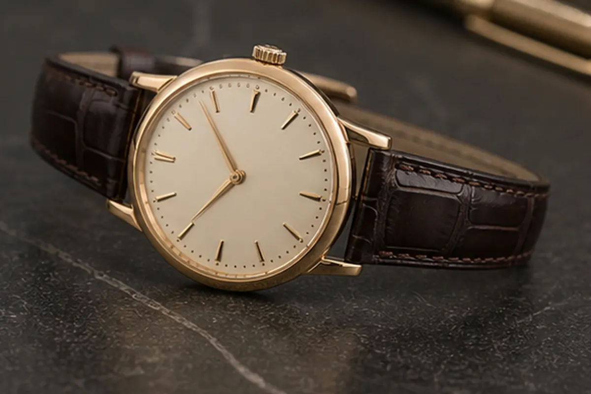 Détail Calatrava Détail de Patek Philippe Calatrava présenté avant une proposition