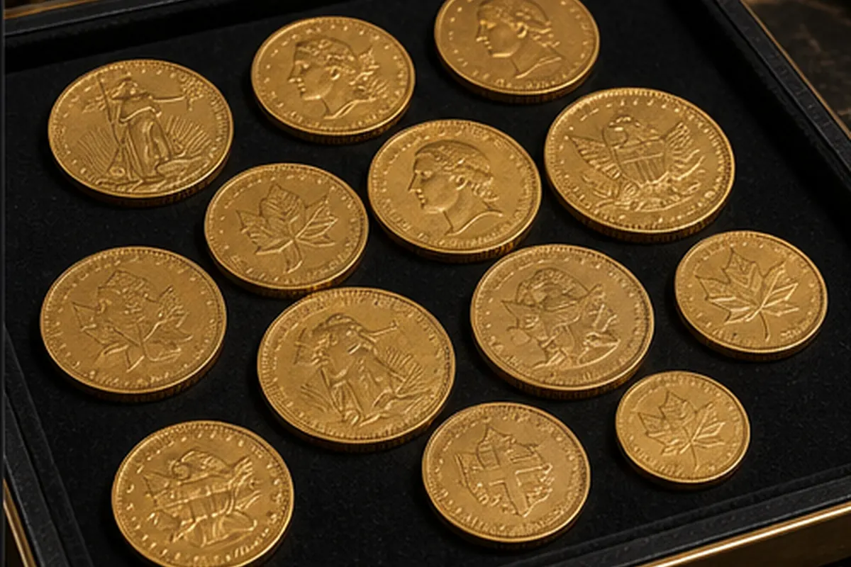 Lot sans document Lot de pièces d'or sans certificat présenté pour estimation