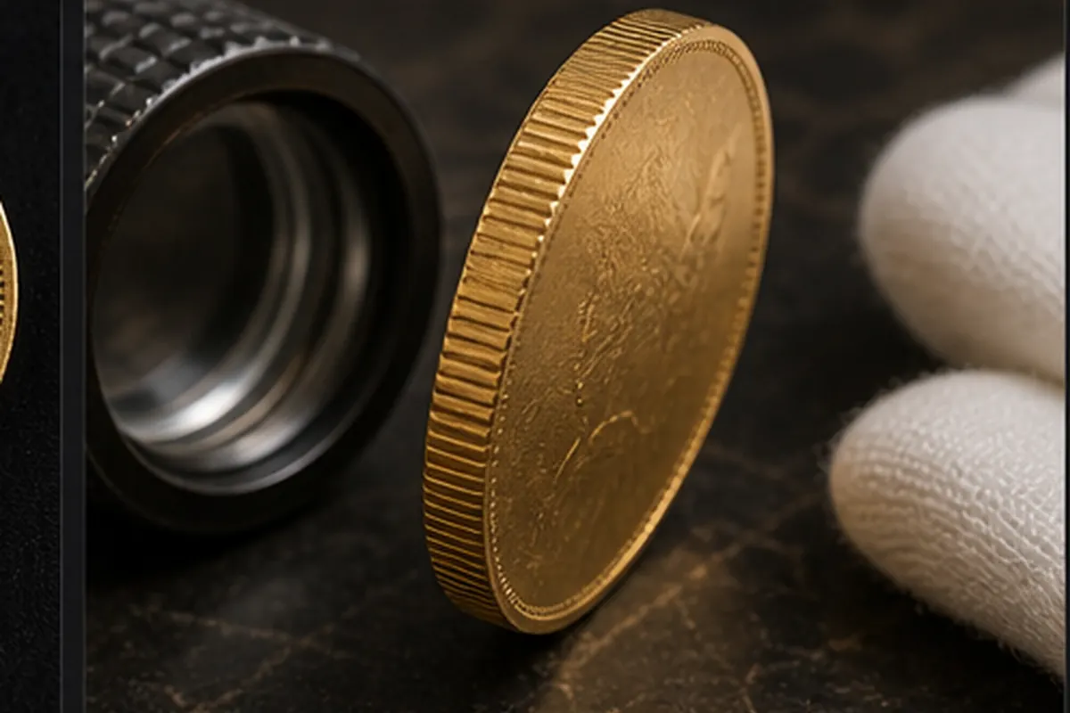 Tranche à vérifier Tranche de pièce d'or sans certificat vérifiée en boutique
