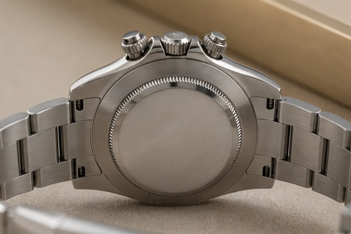 Dos de Daytona Dos de Rolex Daytona photographié pour estimation