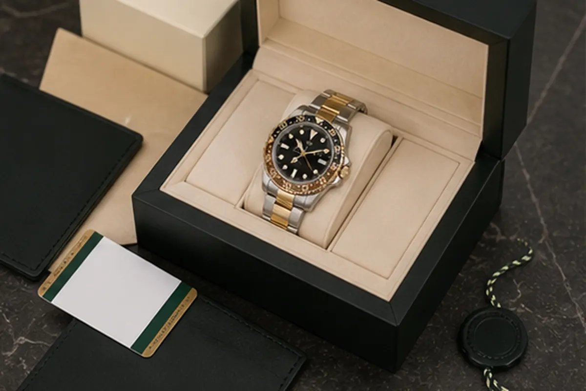 Boîte et papiers GMT-Master II Rolex GMT-Master II avec boîte ou documents pour estimation à Paris