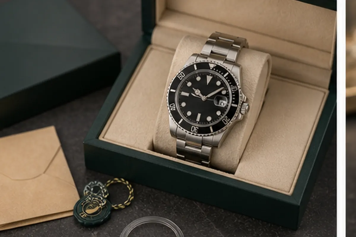 Boîte et papiers Submariner Rolex Submariner avec boîte ou documents pour estimation à Paris